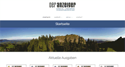 Desktop Screenshot of anzeigergls.ch