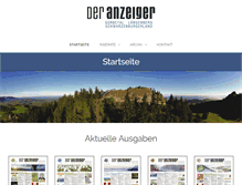 Tablet Screenshot of anzeigergls.ch